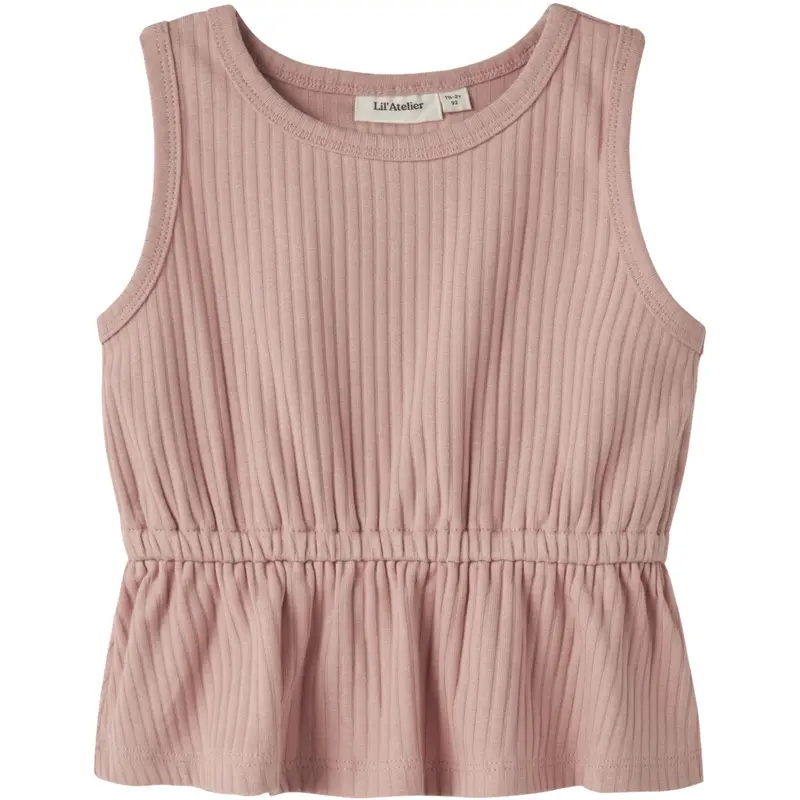 Lil'atelier Rose Tan Nmfsaseline Sl Loose Top Lil 1