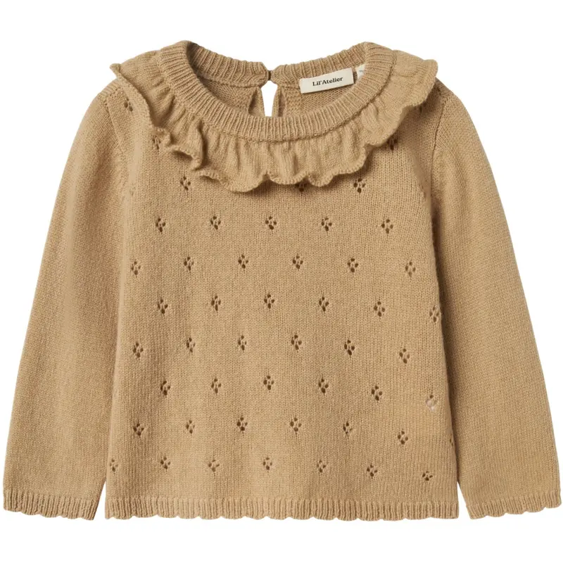 Lil'atelier Safari Melange Nmfnalio Ls Knit Lil 1