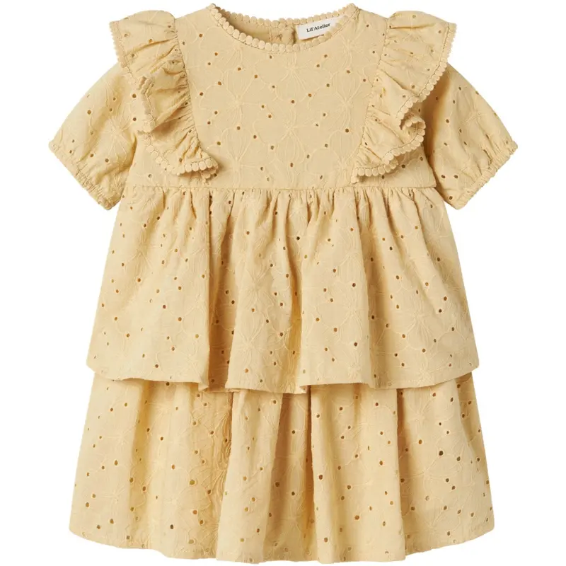 Lil'atelier Sea Mist Nmffabioli Ss Loose Dress Lil 1