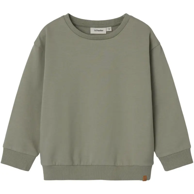 Lil'atelier Seagrass Nmmomads Ls Loose Sweat Lil 1