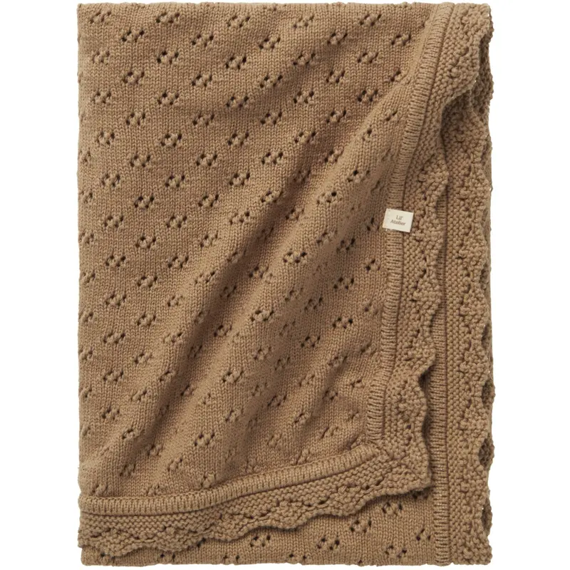 Lil'atelier Sepia Tint Nbnnilio Knit Blanket Lil 1