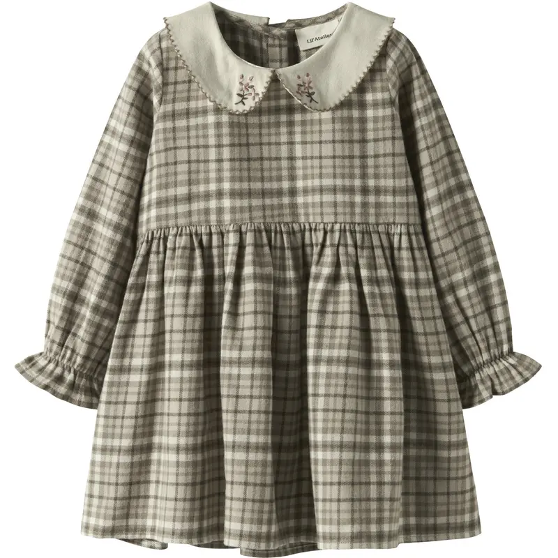 Lil'atelier Sepia Tint Nmfrebel Ls Dress Lil 1