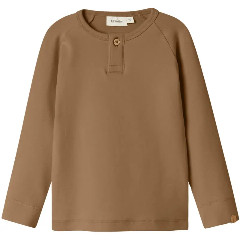 Lil'atelier Sepia Tint Nmmgayo Sim Ls Slim Top Lil 1