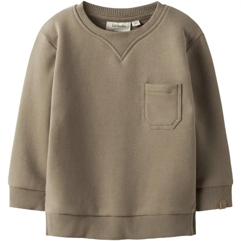 Lil'atelier Sepia Tint Nmmilondon Rim Ls Loose Sweat Lil 1
