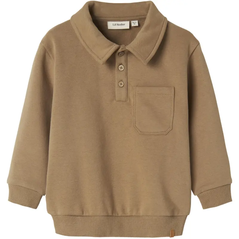 Lil'atelier Sepia Tint Nmmilondon Roa Ls Loose Sweat Lil 1