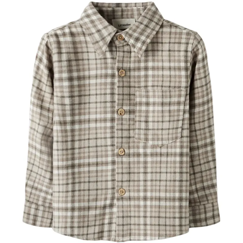 Lil'atelier Sepia Tint Nmmrebel Ls Shirt Lil 1