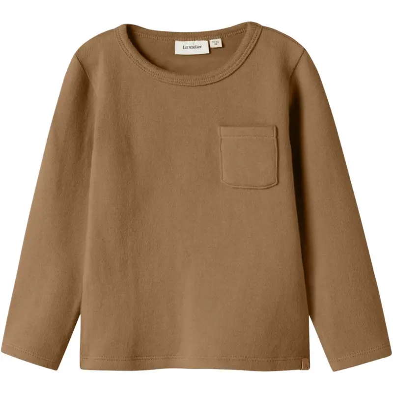 Lil'atelier Sepia Tint Nmmthoro Hen Ls Slim Top Lil 1