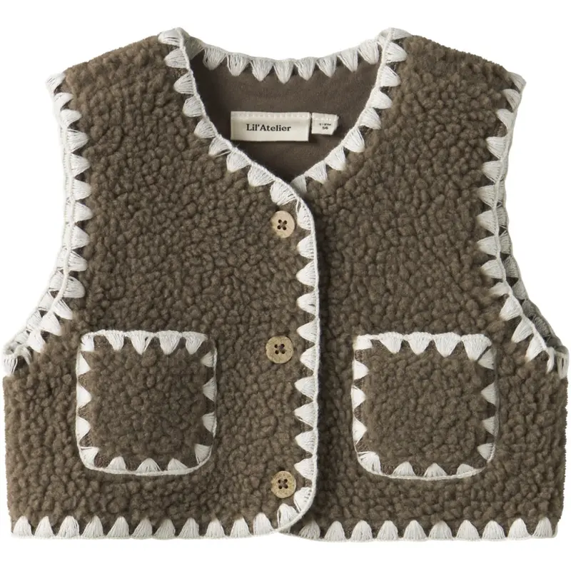 Lil'atelier Shitake Nbflajo Loose Vest Lil 1