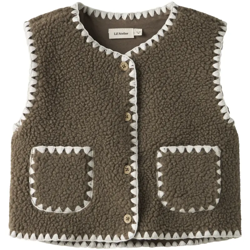 Lil'atelier Shitake Nmflajo Loose Vest Lil 1