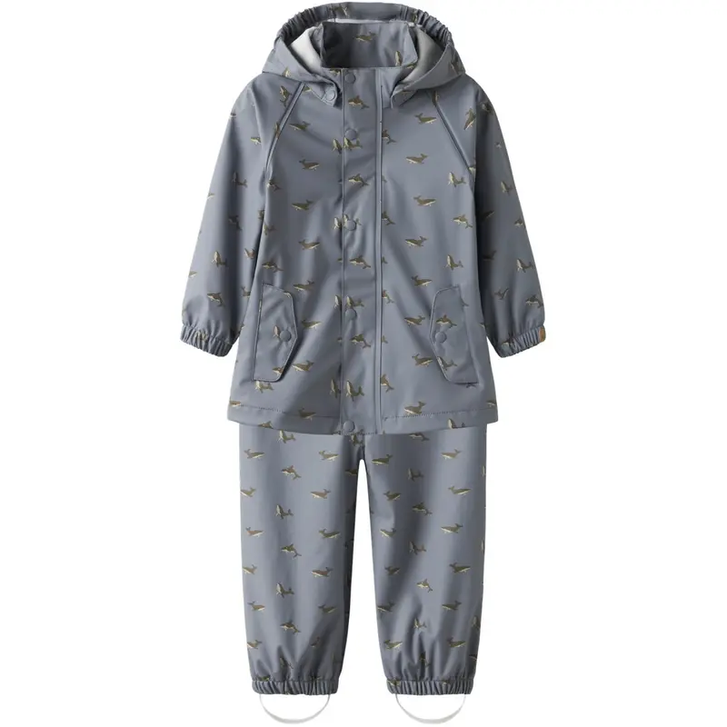 Lil'atelier Tradewinds Whale Nmmladry10 Rain Set Aop Fo Lil 1