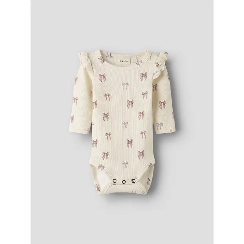 Lil'atelier Turtledove Bow Nbfgavo Eko Ls Slim Body Lil Noos 3