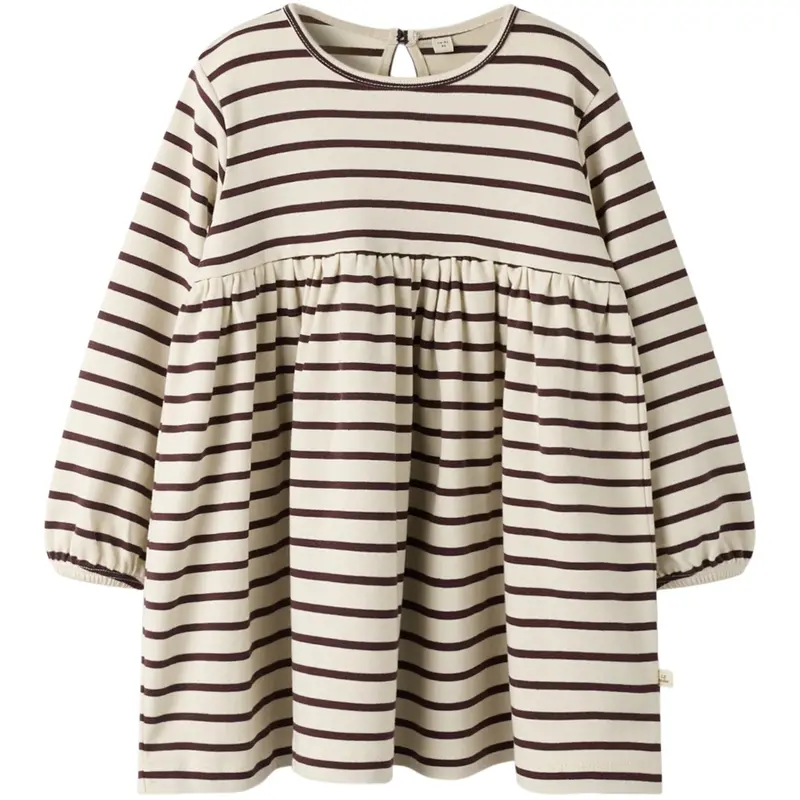 Lil'atelier Turtledove Catawba Grape Nmflimia Ls Loose Dress Lil 1