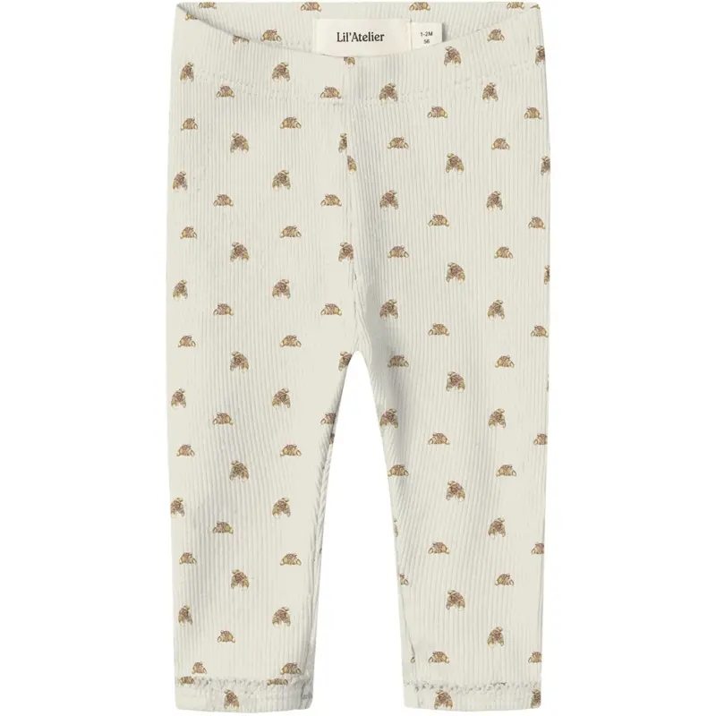 Lil'atelier Turtledove Croissant Nbflavo Eki Slim Leggings Lil 1