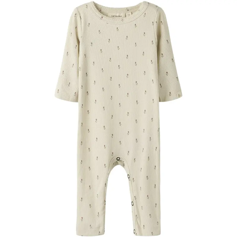 Lil'atelier Turtledove Floral Nbfgago Ls Nightsuit Lil 1