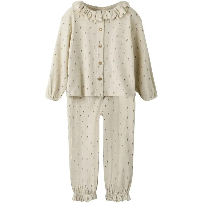 Lil'atelier Turtledove Floral Nmfgago Rua Loose Night Set Lil 1