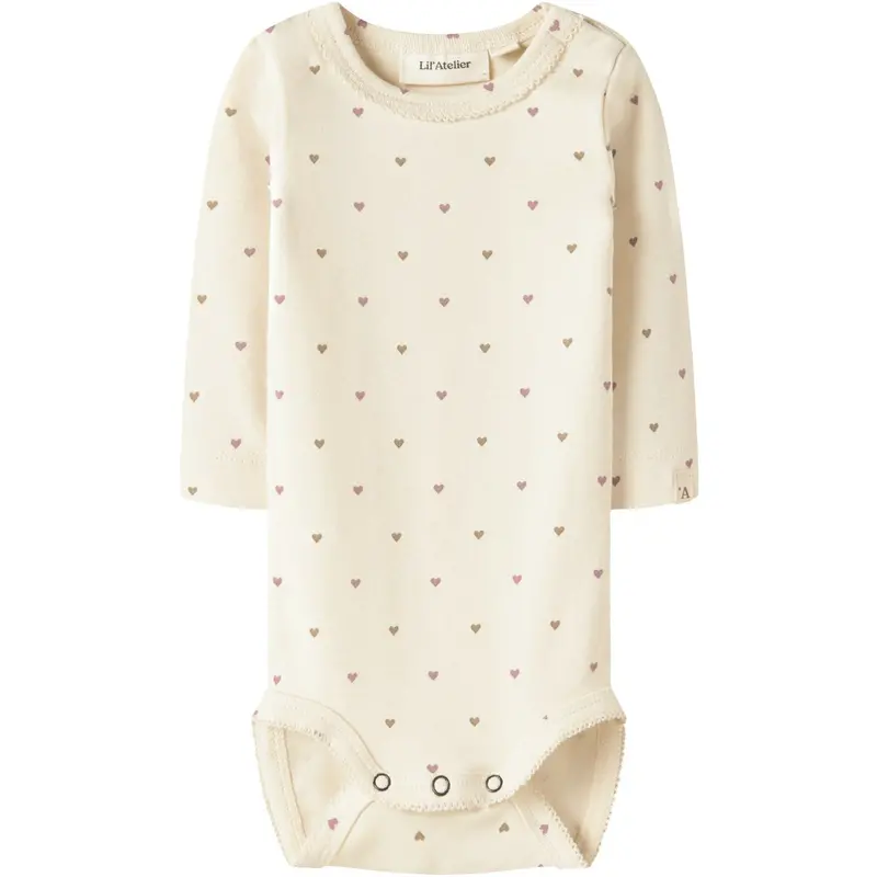 Lil'atelier Turtledove Heart Nbflalo Tig Ls Slim Body Lil 1