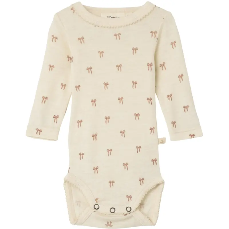 Lil'atelier Turtledove Melange Nbfnalu Ls Wo/Mo Slim Body Lil Noos 1