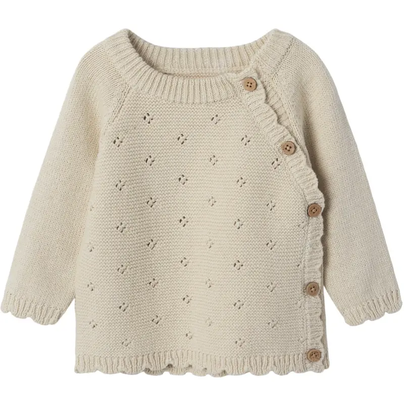 Lil'atelier Turtledove Nbflaguna Ls Wrap Knit Lil Noos 1