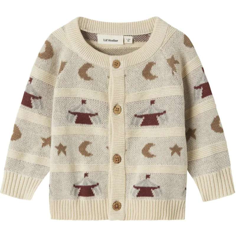 Lil'atelier Turtledove Nbmlamai Ls Knit Card Lil 1
