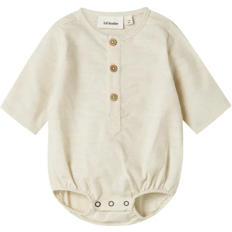 Lil'atelier Turtledove Nbmotto Ls Loose Shirt Body Lil 1
