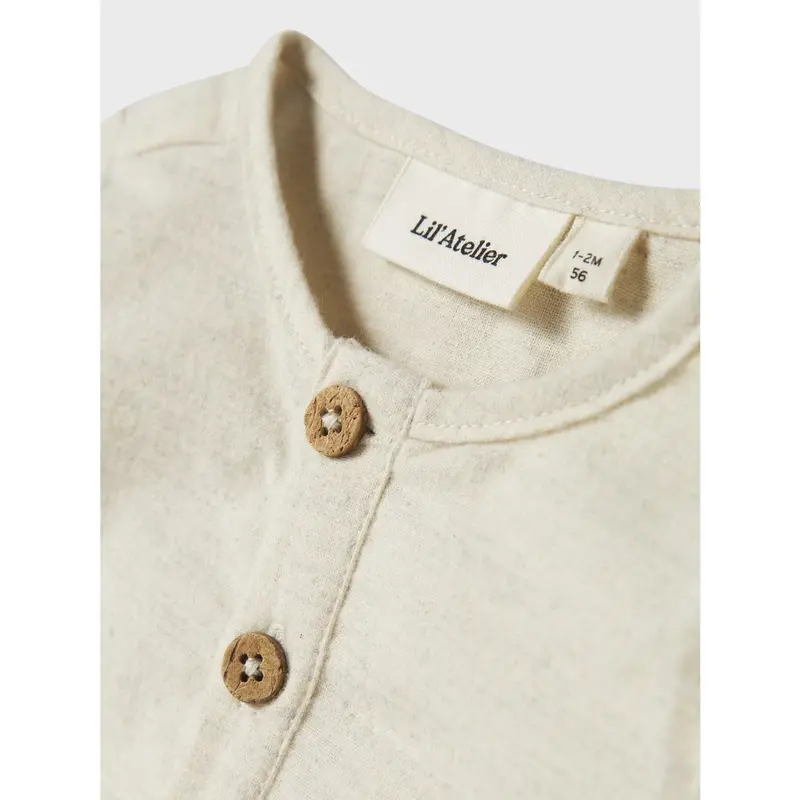 Lil'atelier Turtledove Nbmotto Ls Loose Shirt Body Lil 2