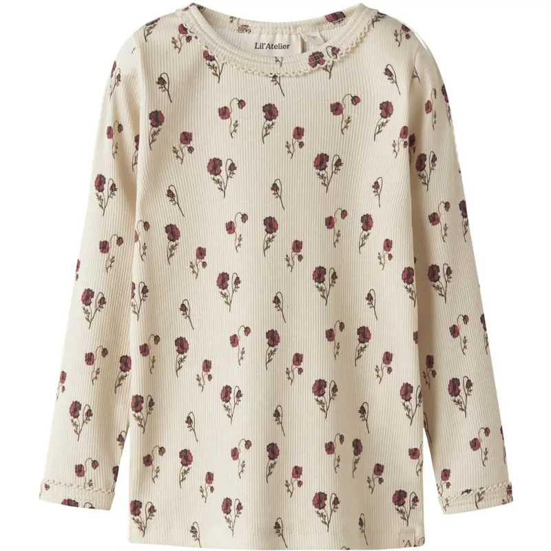 Lil'atelier Turtledove Nmflavo Egi Ls Slim Top Lil 1