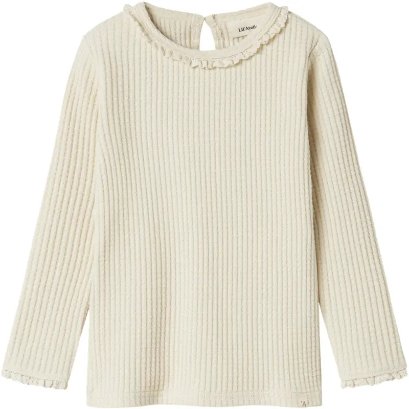 Lil'atelier Turtledove Nmfosanne Ls Slim Top Lil 1