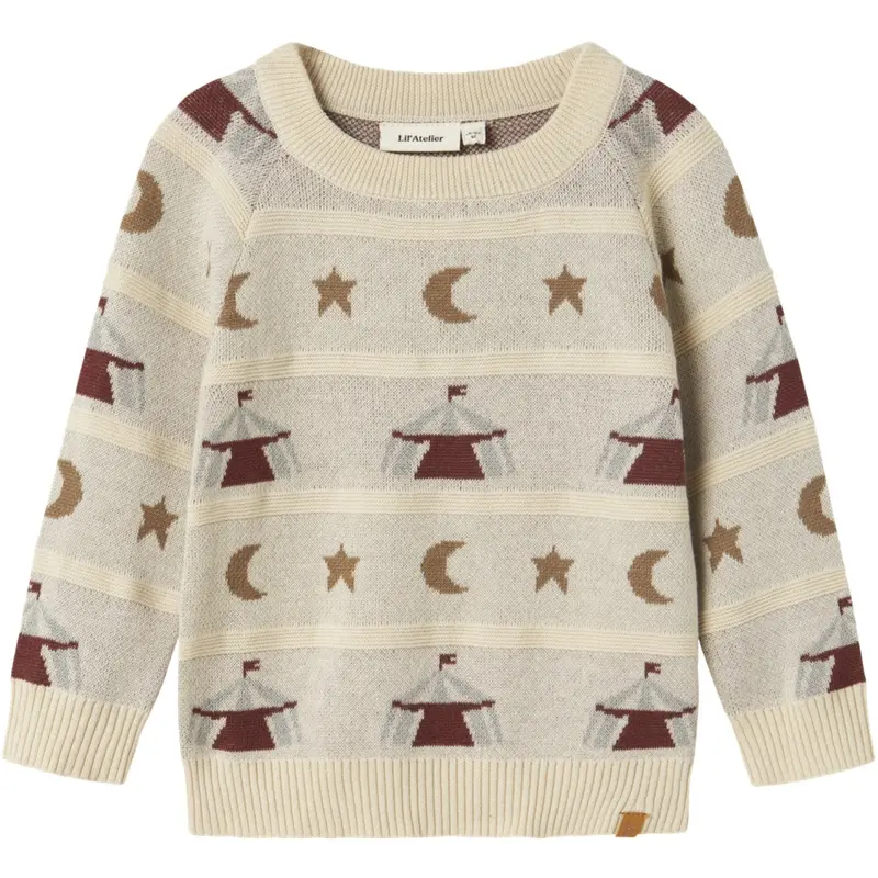Lil'atelier Turtledove Nmmlamai Ls Knit Lil 1