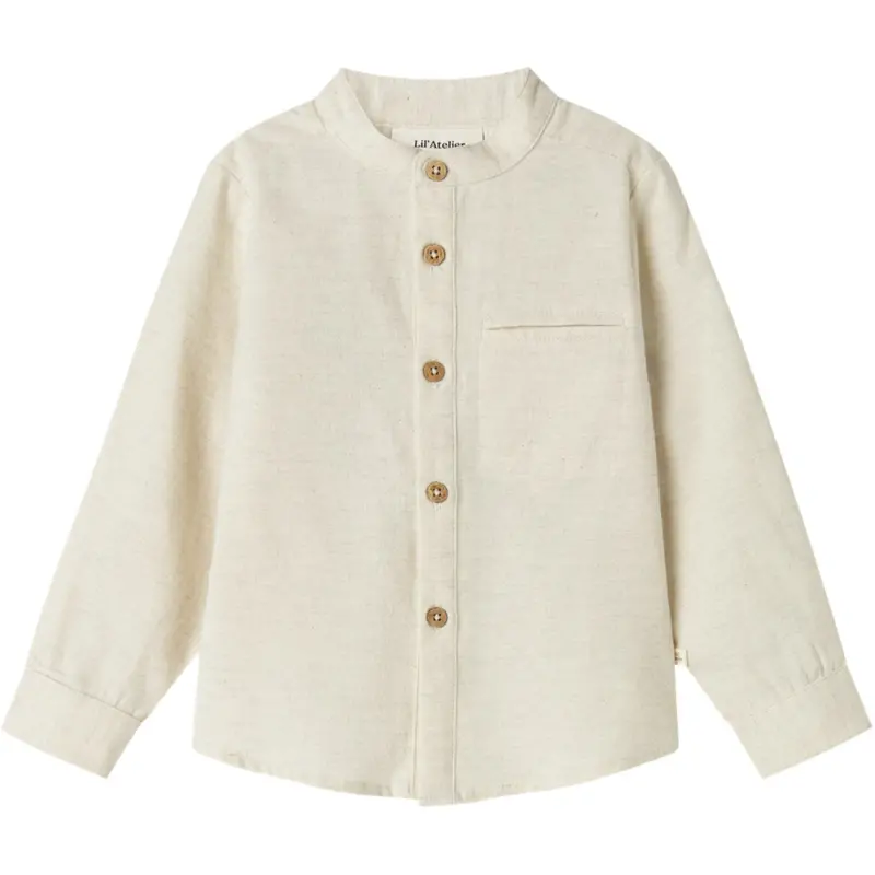 Lil'atelier Turtledove Nmmotto Ls Shirt Lil 1