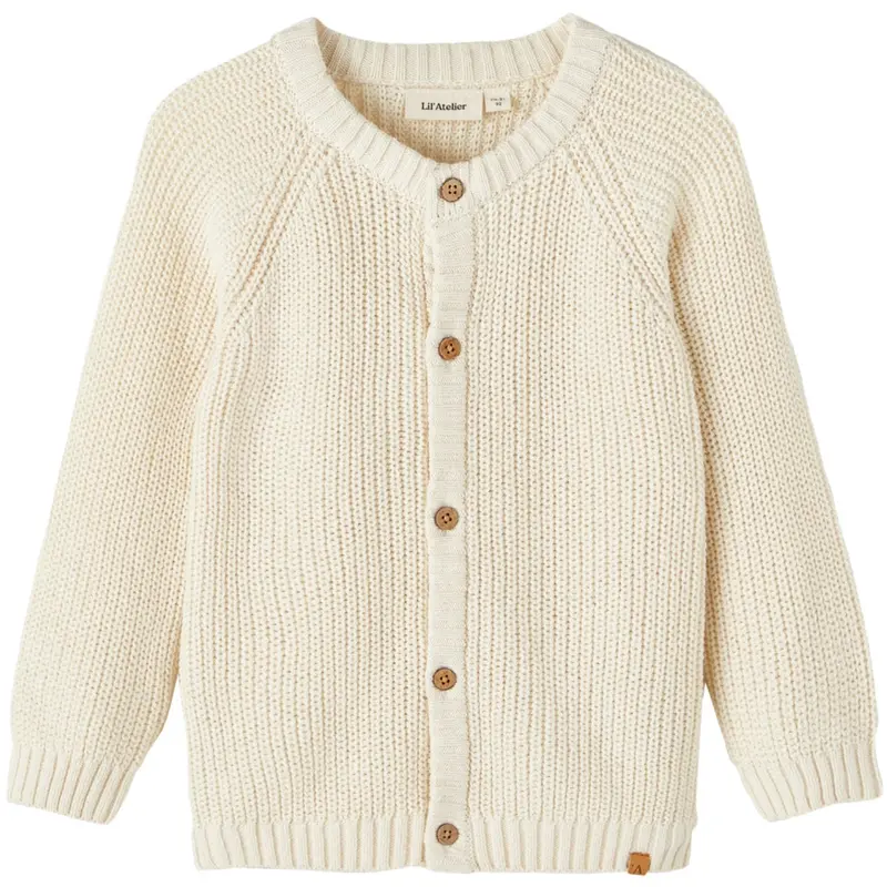 Lil'atelier Turtledove Nmnemlen Lin Ls Knit Card Lil Noos 1
