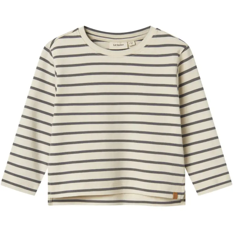 Lil'atelier Turtledove Poppy Seed Nmmlimia Ls Loose Top Lil Noos 1