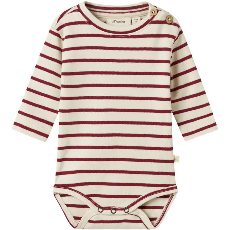 Lil'atelier Turtledove Red Dahlia Nbflimia Ls Body Lil 1
