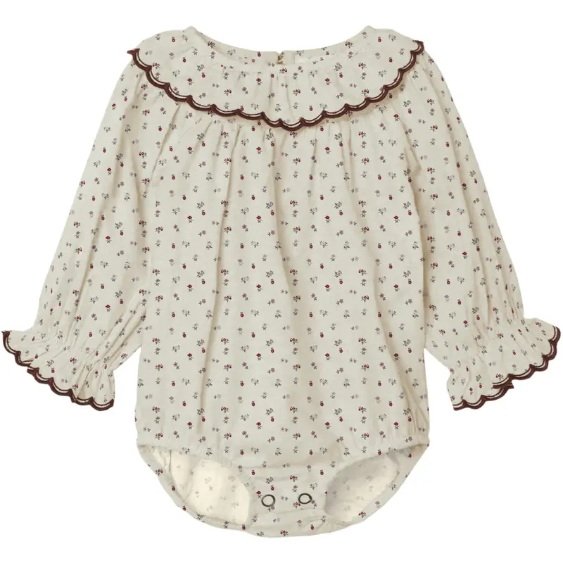 Lil'atelier Turtledove Red Dahlia Nbfrasia Ls Loose Body Shirt Lil 1