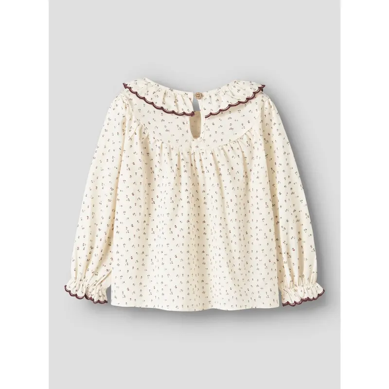 Lil'atelier Turtledove Red Dahlia Nmfrasia Ls Loose Shirt Lil 3