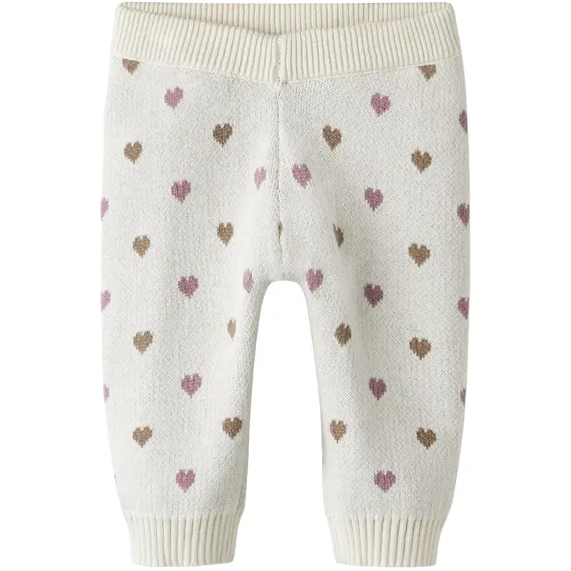 Lil'atelier Turtledove Sepia Tint Nbfsaran Knit Pants Heart Lil 1