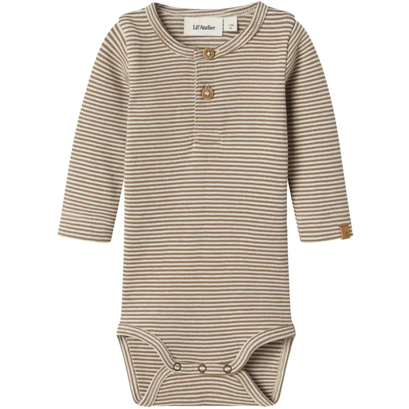 Lil'atelier Turtledove Sepia Tint Nbmohio Ls Slim Body Lil 1
