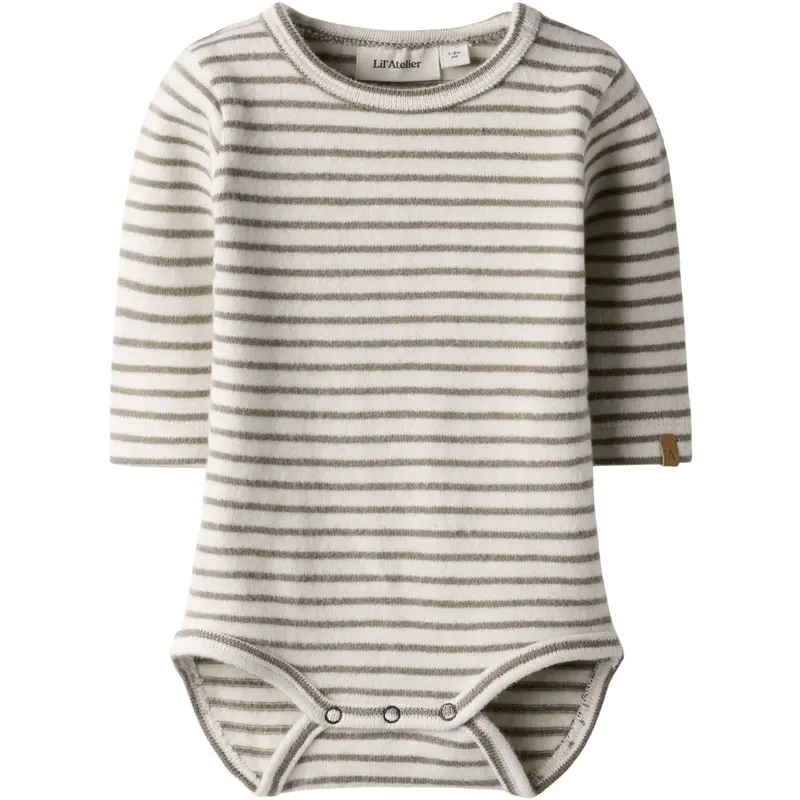 Lil'atelier Turtledove Sepia Tint Nbmthoro Keo Ls Slim Body Lil 1