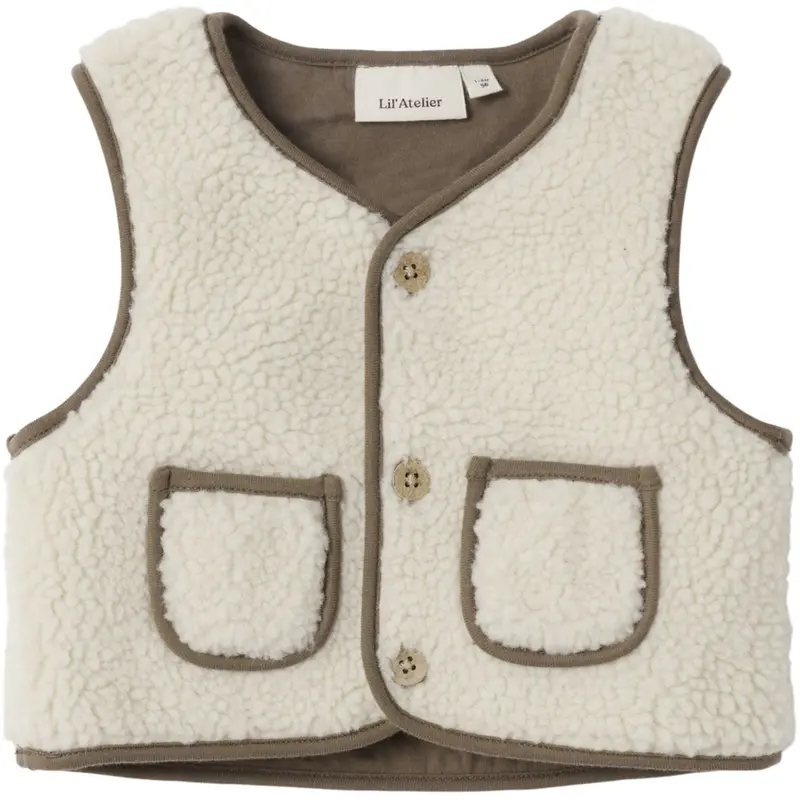 Lil'atelier Turtledove Shitake Nbnlajo Loose Vest Lil 1