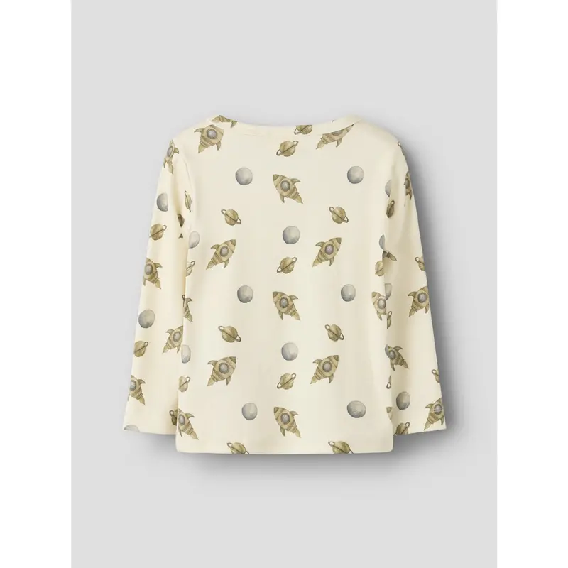 Lil'atelier Turtledove Space Nmmlayo Geo Ls Slim Top Lil 3