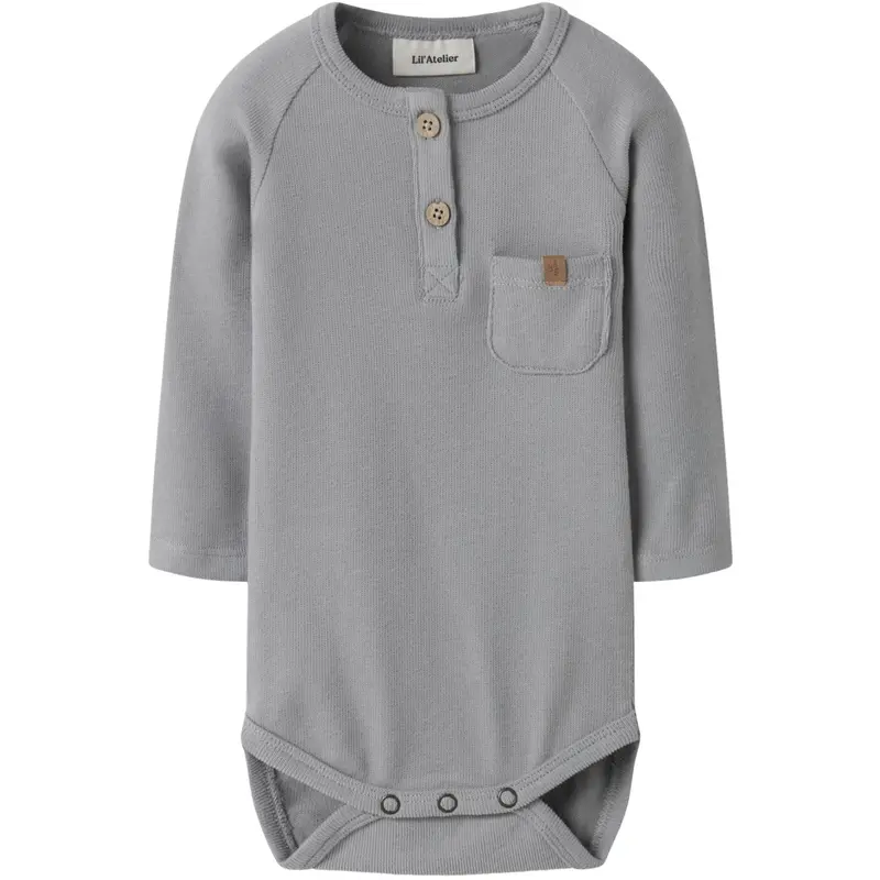 Lil'atelier Ultimate Grey Nbmluno Ls Slim Body Lil 1