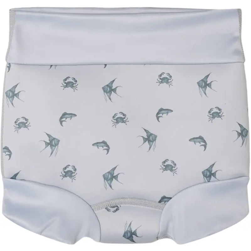 Lil'atelier Vapor Blue Fero Swim Brief With Shield 1