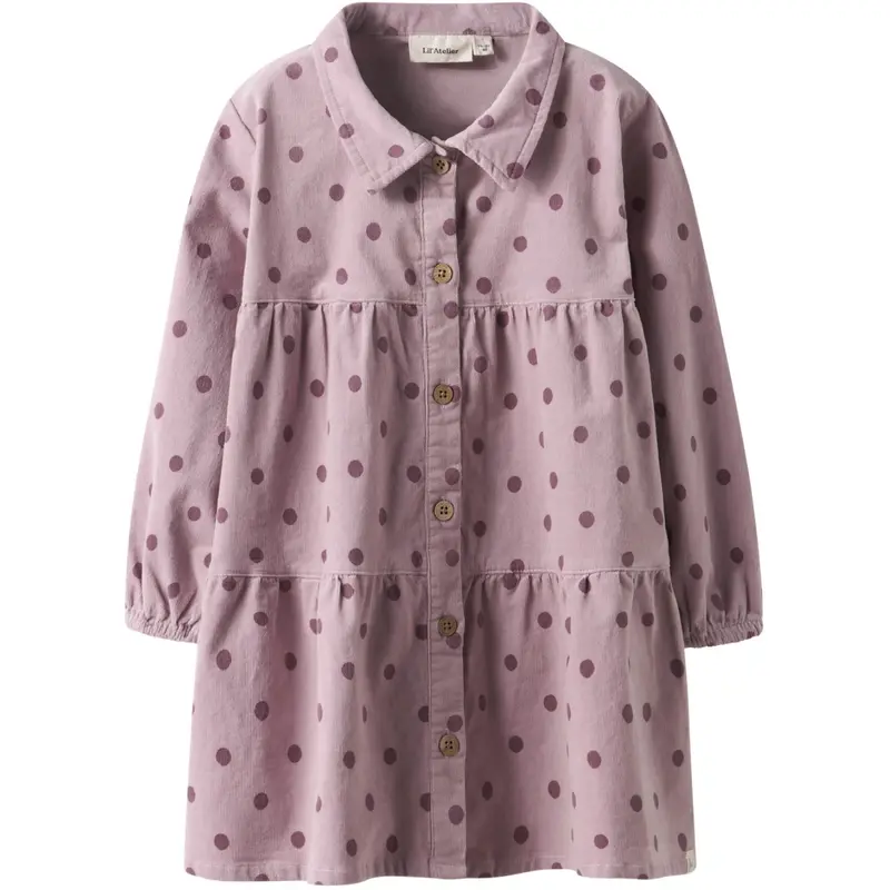 Lil'atelier Violet Ice Dots Nmfsomba Loose Cord Dress 7766-So S Lil 1