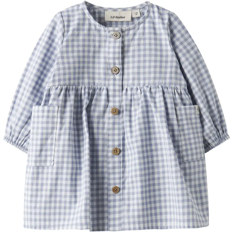 Lil'atelier Zen Blue Nbftallula Ls Loose Body Dress Lil 1