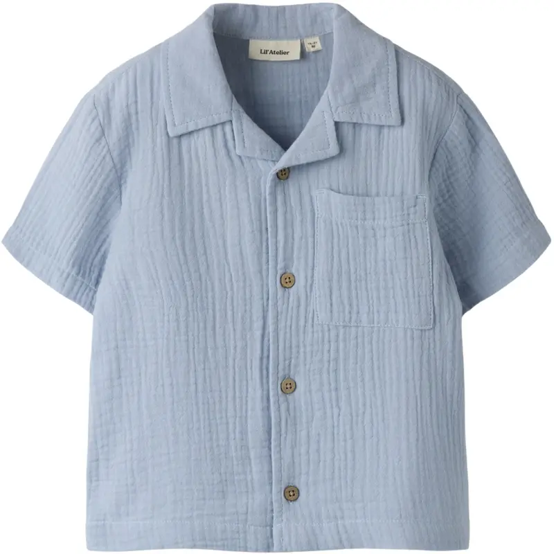 Lil'atelier Zen Blue Nmmfulina Ss Shirt Lil 1