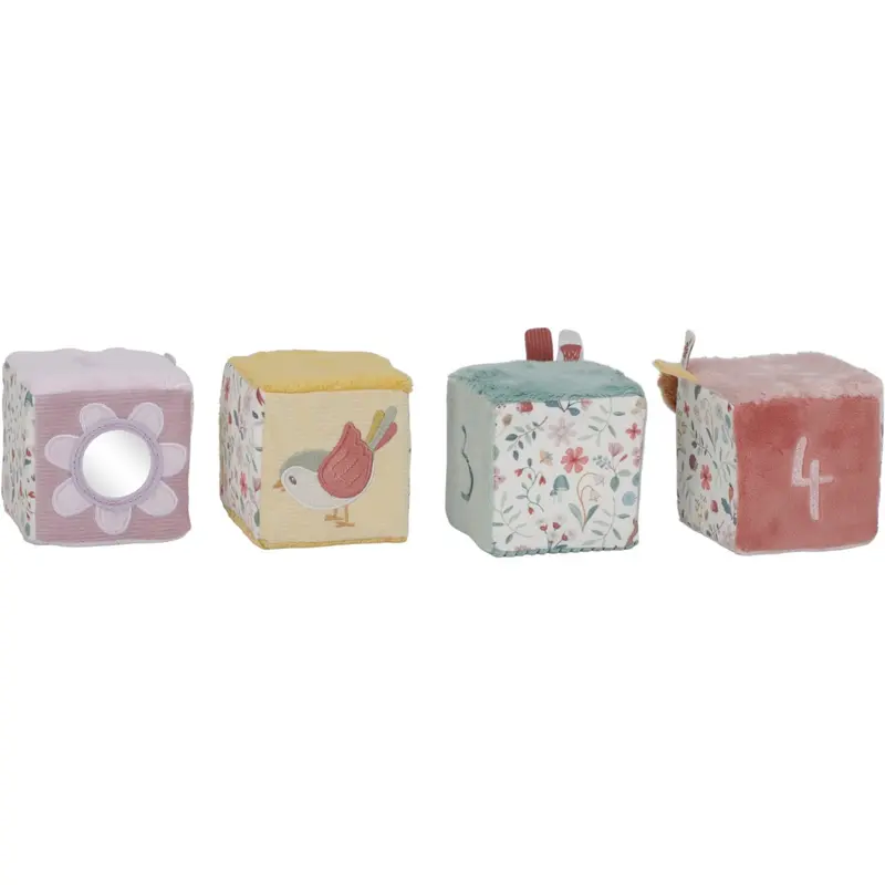 Little Dutch Fairy Garden Pink Plush Cubes 1
