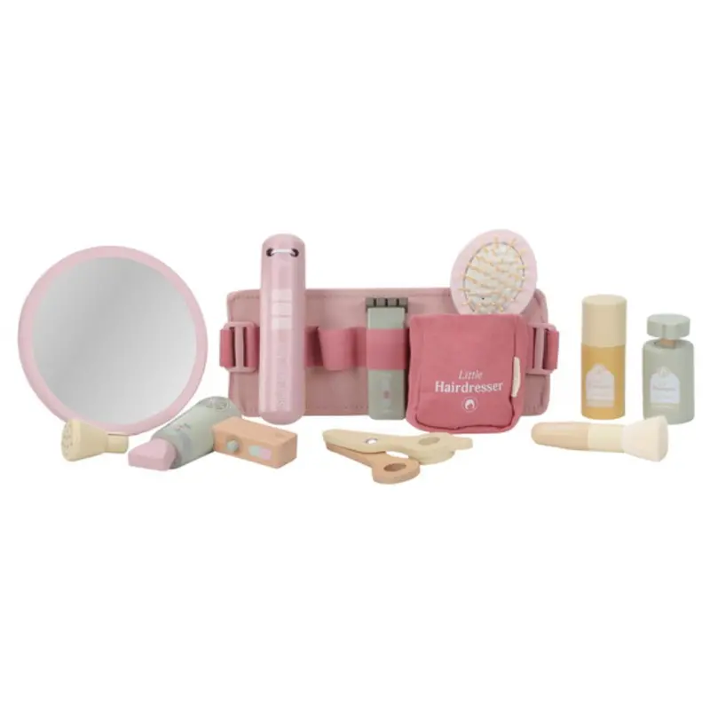 Little Dutch Pink Wooden Barber Set 1