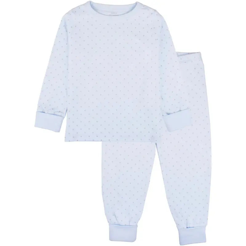Livly Baby Blue Saturday 2 Piece Night Set 1