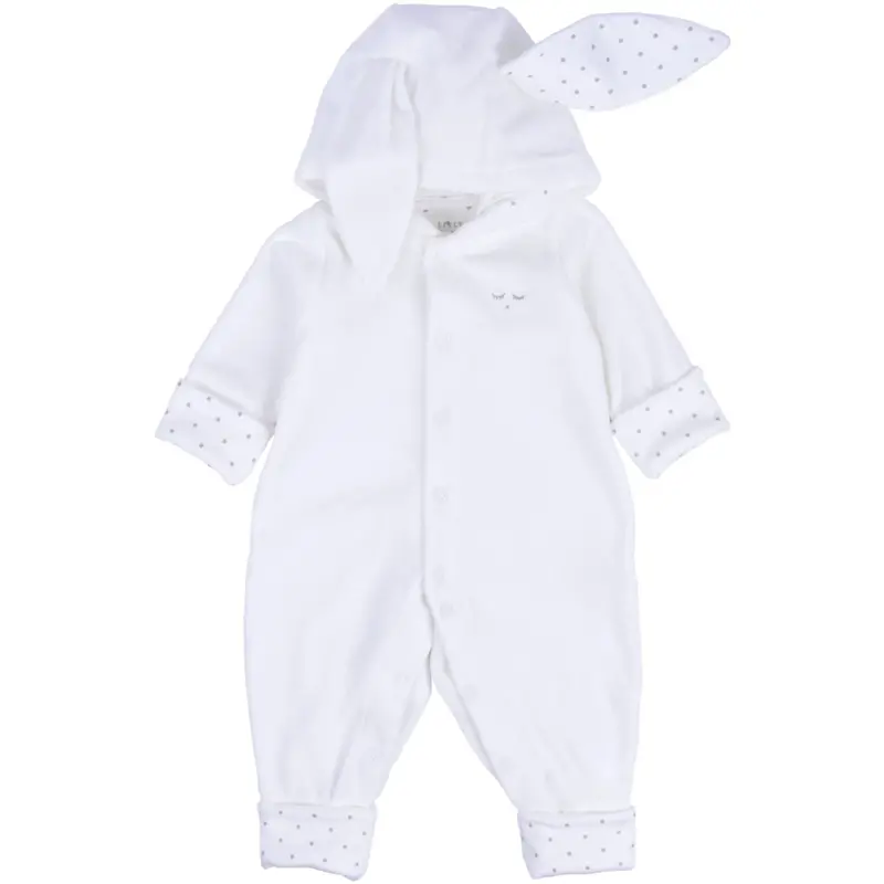 Livly White Plush Bunny Overall 1