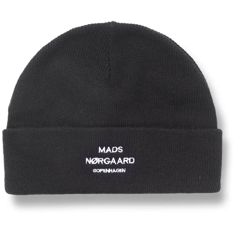Mads Nørgaard Black Isak Ambas Logo Beanie 1