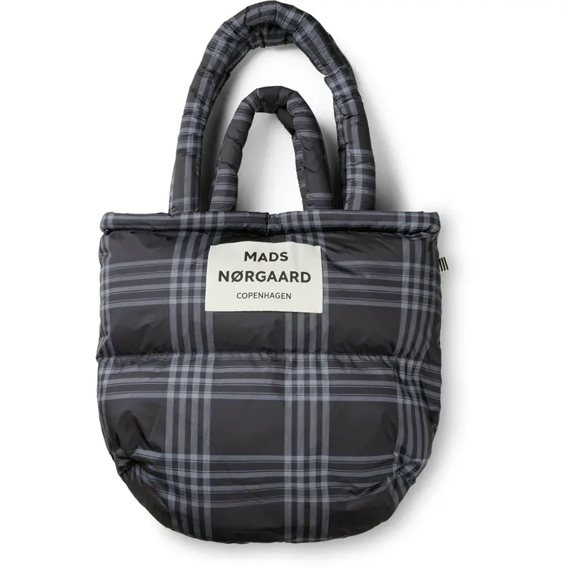 Mads Nørgaard Black/Vanilla Ice Light Ripstop Pillow Aop Bag 1